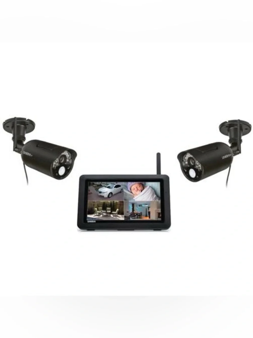 NIB Uniden Guardian UDR744 Wireless Surveillance System 2 indoor/outdoor cameras